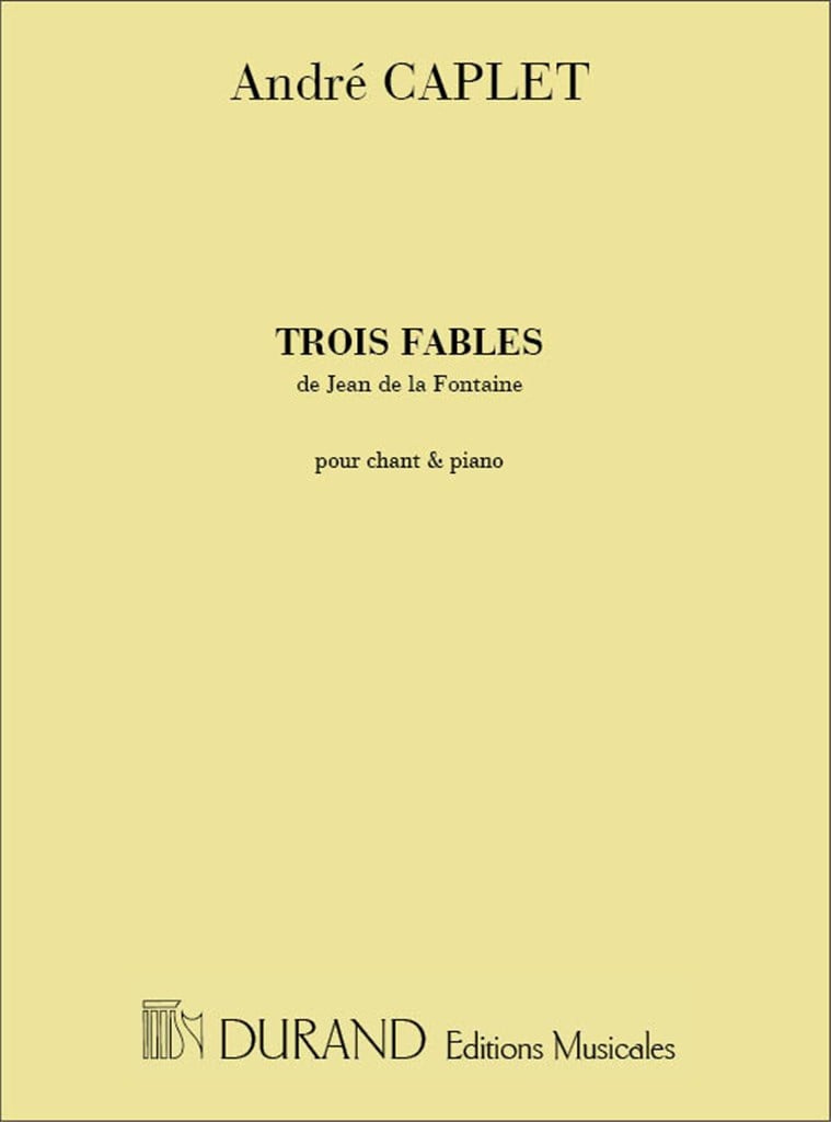 3 Fables De Jean De La Fontaine Mezzo-Piano